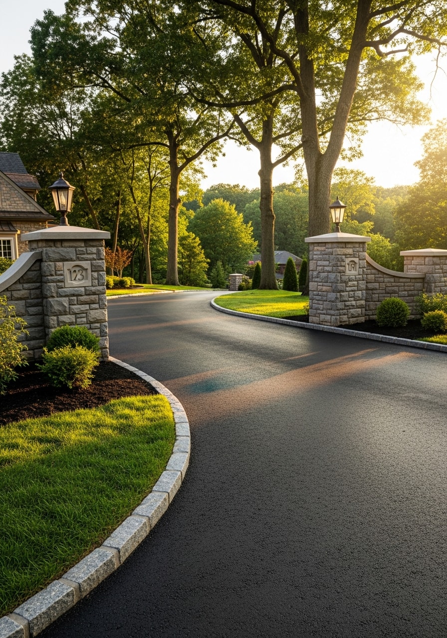 Sewickley homeowner and service professional discussing property details in front of a well-maintained residential entrance.